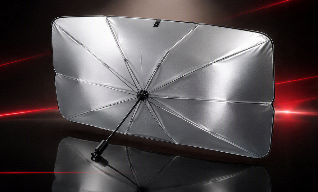 Parasol Tipo Sombrilla para Coche | Protección UV, Plegable y Fácil de Guardar
